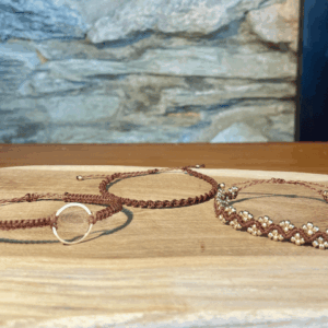 Bracelet triple marron