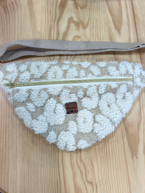 Sac banane sherpa beige